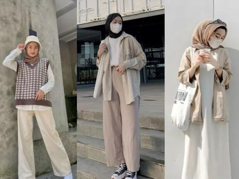 Inspirasi OOTD Hijab Simple untuk Hangout Cantik